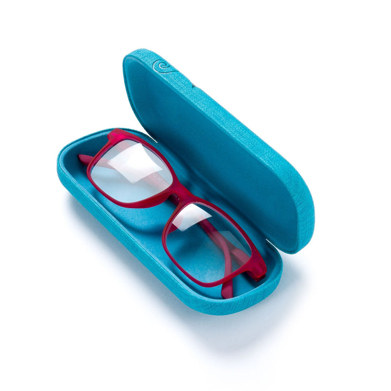[Australia] - FEFI Hardcase glasses case Nature - embossed flower design orange 