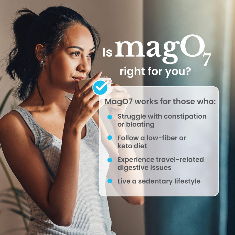 [Australia] - nbpure MagO7 - Natural Colon Cleanse & Detox - Occasional Constipation Relief, Stool Softening, & Bloating Support for Men & Women - Ozonated Magnesium Oxide, 180 Capsules 
