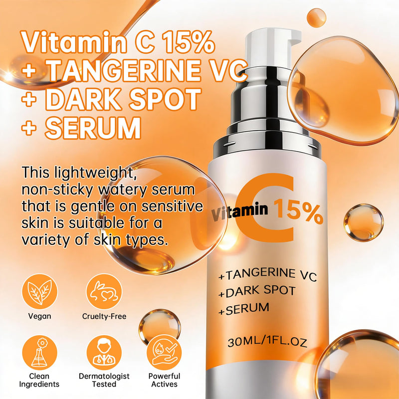 Super Vitamin C Serum for Women Over 70 Vitamin C Face Serum for Skin Care, Hyaluronic Acid for Face Dark Spot Remover, Anti Aging, Lifts and Firms, Fights Wrinkles 1fl. oz. 1Pcs