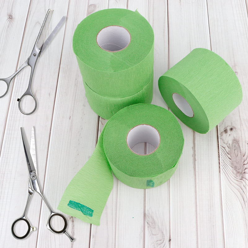 [Australia] - Barber Accessories - Disposable Stretchy Neck Strips for Haircutting and Styling, 5 Rolls (500 Strips, Green) 