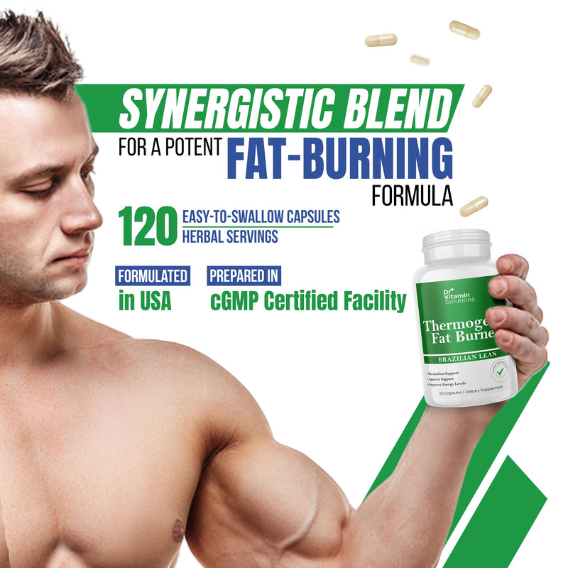 Thermogenic Fat Burner for Women and Men - Appetite Suppressant for Weight Loss - Includes Green Tea Extracts for Bloat Relief - Metabolism Booster - Pack of 2 60 Count (Pack of 2)
