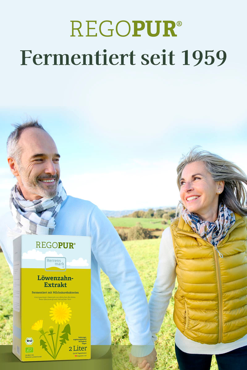 [Australia] - REGOPUR organic dandelion extract, 1 liter I 100% vegan, fermented & without additives I daily dietary supplement or 3-month treatment 1 l (pack of 1) REGOPUR 