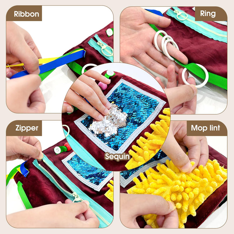 [Australia] - Fidget muff and nest blanket for dementia sufferers, seniors & dementia activity hands, dementia blanket, toy for dementia sufferers, sensory blanket, Alzheimer's, dementia, Asperger's, anxiety, autism 