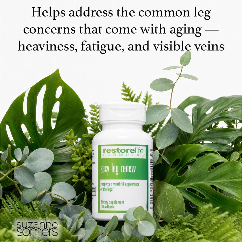 SUZANNE Somers RestoreLife Formulas Sexy Leg Renew, 30 Tablets | Supports Healthy Leg Circulation, Reduces Appearance of Veins