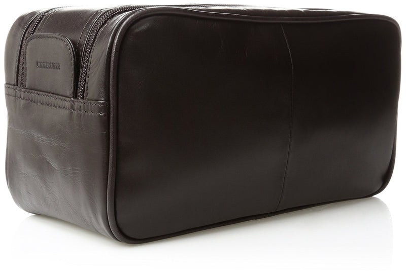 Men's Seasoned Traveler Soft Sided Multi-Zip Travel Kit - Leather, Brown, One Size