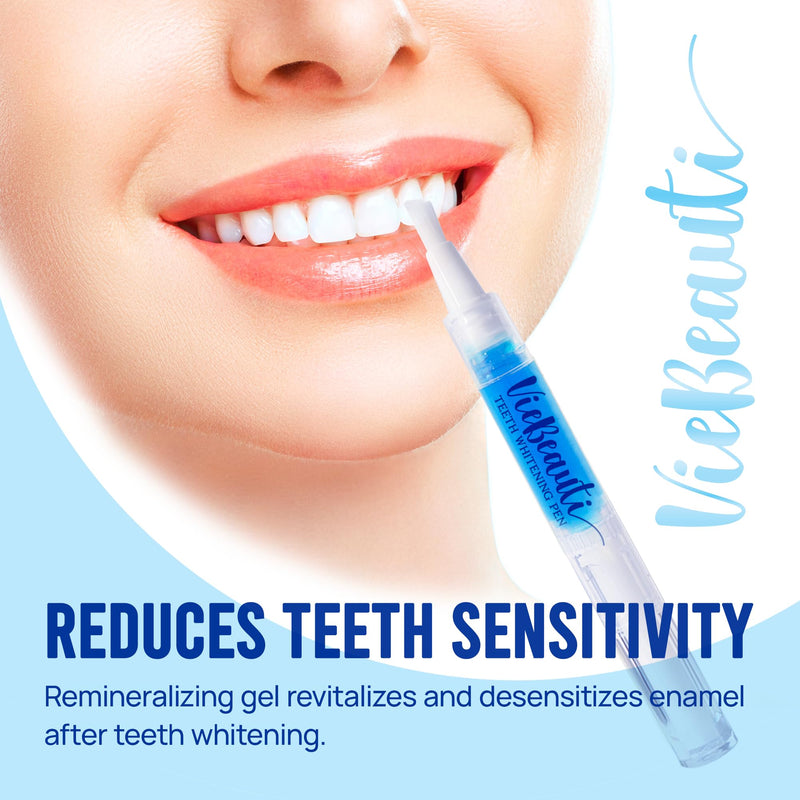 Teeth Whitening Pen Gel Kit: 35% Carbamide Peroxide Gel for Stain Removal - No Sensitivity with Remineralizing Pen for a Brighter Whiter Smile Mild Mint (7 Pack)