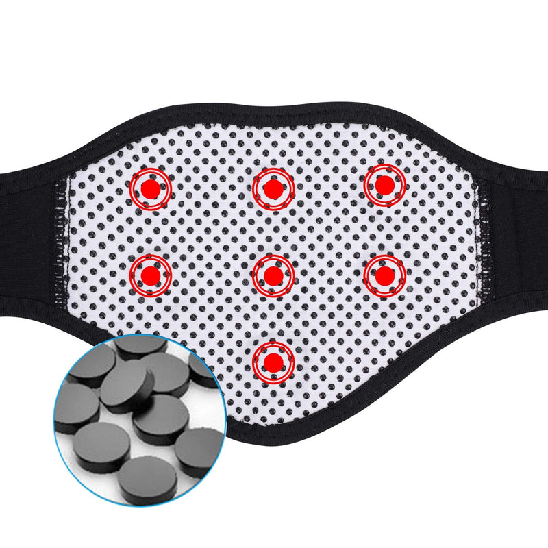 [Australia] - ITODA neck warmer, self-heating neck bandage, magnetic therapy neck support, winter neck protection, neck brace, neck bandage, heat protection, neck bandage with Velcro fastener, neck heating pad, neck pain, black 