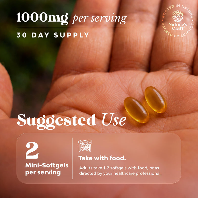 Cod Liver Oil Capsules, Omega 3 Fish Oil, 30-Day Supply, 60 Mini Softgels | 1,000 mg per 2-softgel serving with 240 mg total omega-3s, EPA & DHA, vitamins A & D3, from wild-caught Icelandic cod 60 count (Pack of 1)