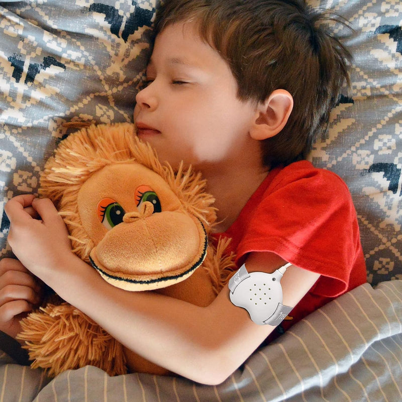 [Australia] - Bed Wetting Alarm for Boys, Girls & Older Kids for Potty Training, Stop Bedwetting with Night Guard Protection,Heart-Shaped,UBS Rechargeable White 