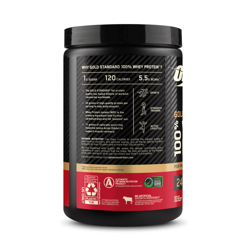 [Australia] - Optimum Nutrition Gold Standard 100% Whey Protein Powder, Vanilla Ice Cream, 0.68 Pound (Pack of 1) 10.9 Ounce (Pack of 1) 
