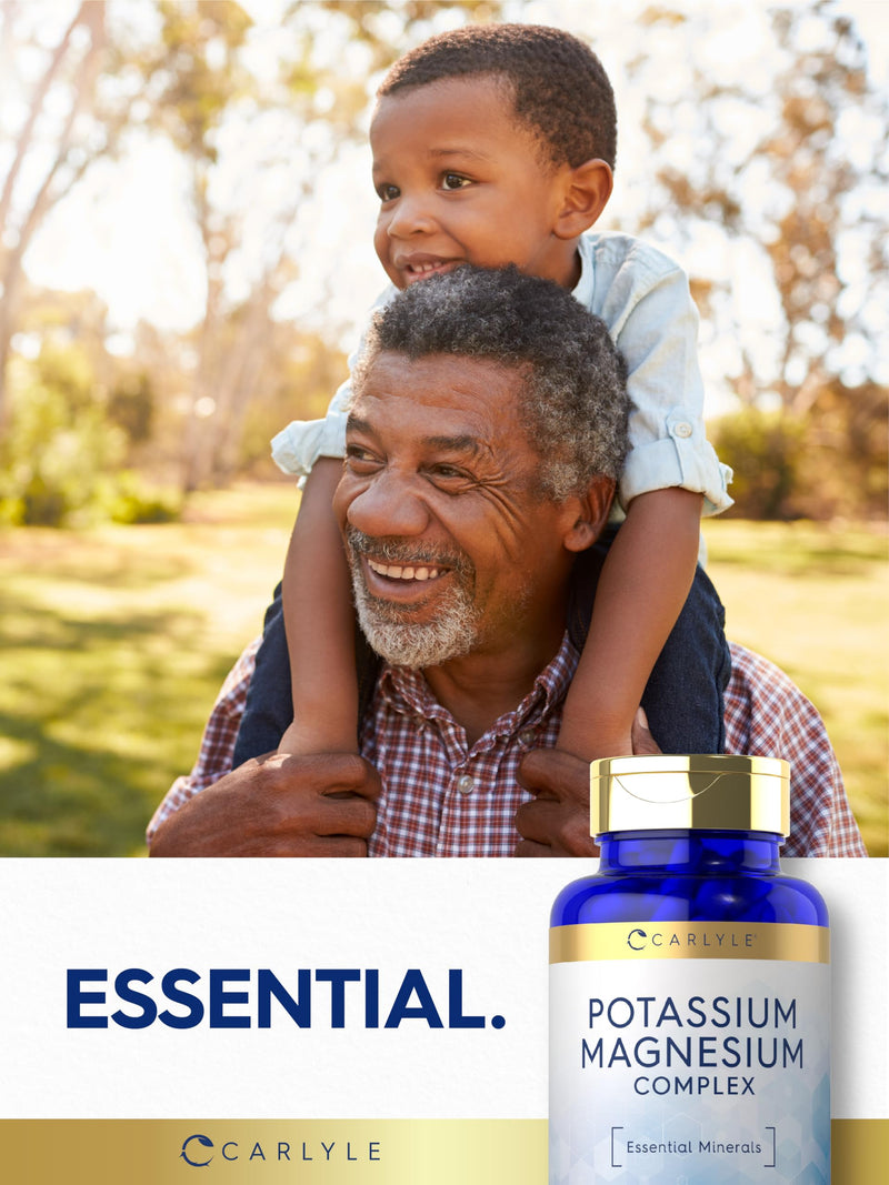 [Australia] - Carlyle Potassium Magnesium Supplement | 200 Count | Non-GMO & Gluten Free Complex 200 Count (Pack of 1) 