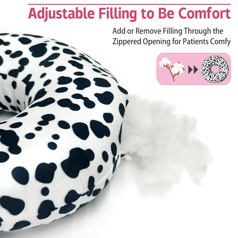 [Australia] - Ear Piercing Pillow for Side Sleepers Pillows with Holes for Ear Pain,Donut Pillow for Ear Side Sleeping Pillow for Adults CNH Ear Pain Relief Pressure Sores Ear Pillow with Hole in Center Cow One Size 