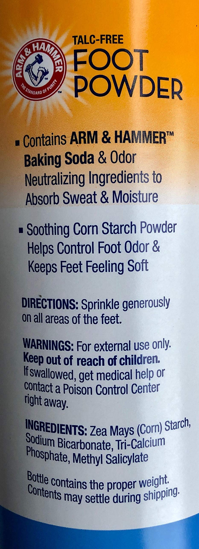 [Australia] - Arm & Hammer Talc-Free Foot Powder 5.0 OZ (Pack of 2) 5 Ounce (Pack of 2) 