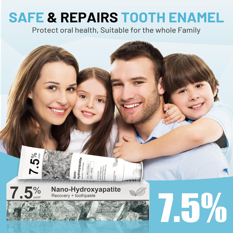 [Australia] - Hydroxyapatite Toothpaste for Advanced Enamel Protection, Fluoride-Free Nano Hydroxyapatite Toothpaste, Gentle and Effective Formula, Fresh Breath, Suitable for Sensitive Teeth 3 Pack 