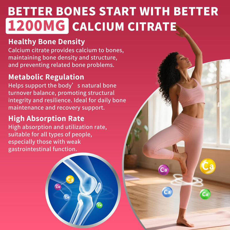 (2 Pack) Pure Calcium Citrate Gummies 1200 mg for Women & Men,Calcium Citrate Supplements,High Absorption for Bone Muscle Healthy - Easy to Digest, Sugar Free,Vegan,Peach Flavor,60 Day Supply 60 Count (Pack of 2)