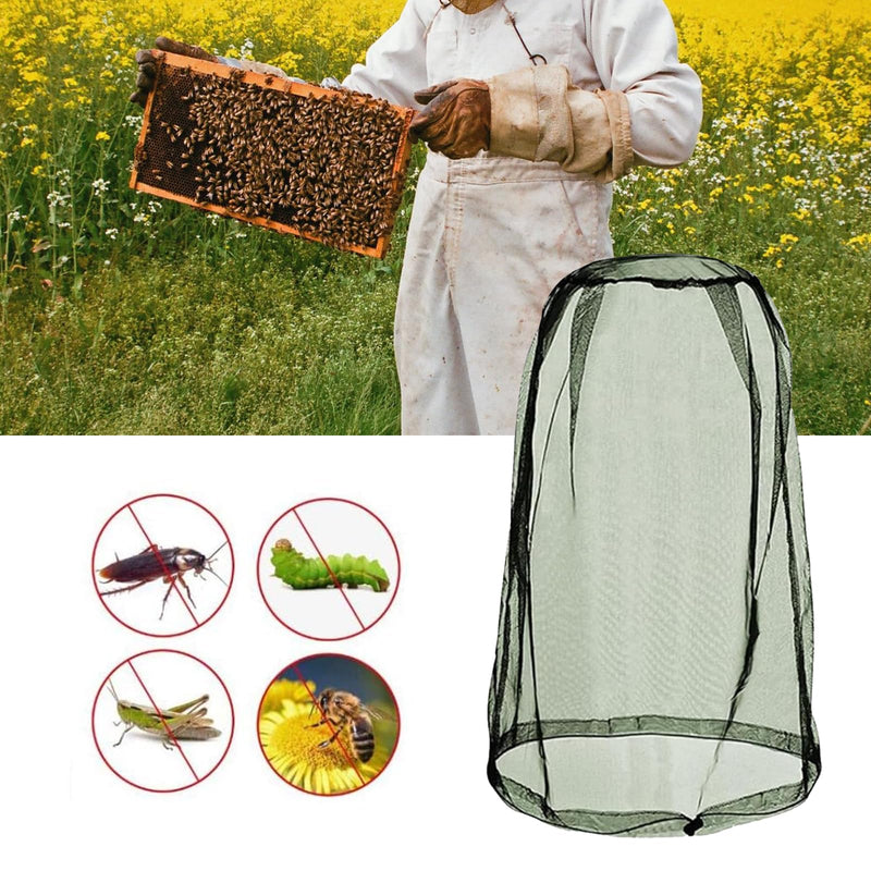[Australia] - YIUWOD 2 pieces mosquito net head - hat with mosquito net - mosquito protection head - suitable for fishing, gardening, camping, hiking, pest control, comes with carrying bag 