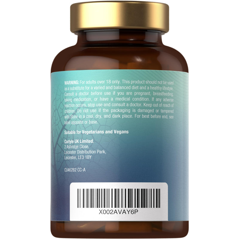 Vegan Glucosamine Sulphate 2KCl 1500mg | with 24mg Vitamin C | 180 High Strength Tablets | Glucosamine 2KCl Supplement | By Carlyle