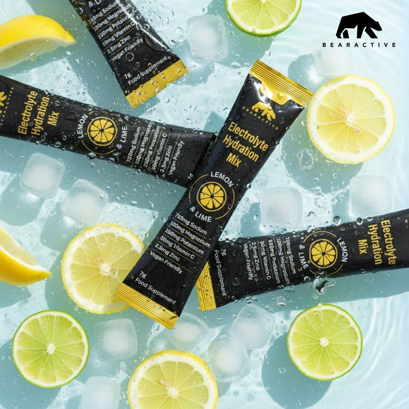 Electrolytes Powder Sachets – Sugar-Free Hydration & Rehydration Drink – Lemon Lime Flavour – Electrolytes Sachets with Vitamins C & B12 - Vegan (30 Servings (Pack of 1), Lemon & Lime) 30 Servings (Pack of 1)
