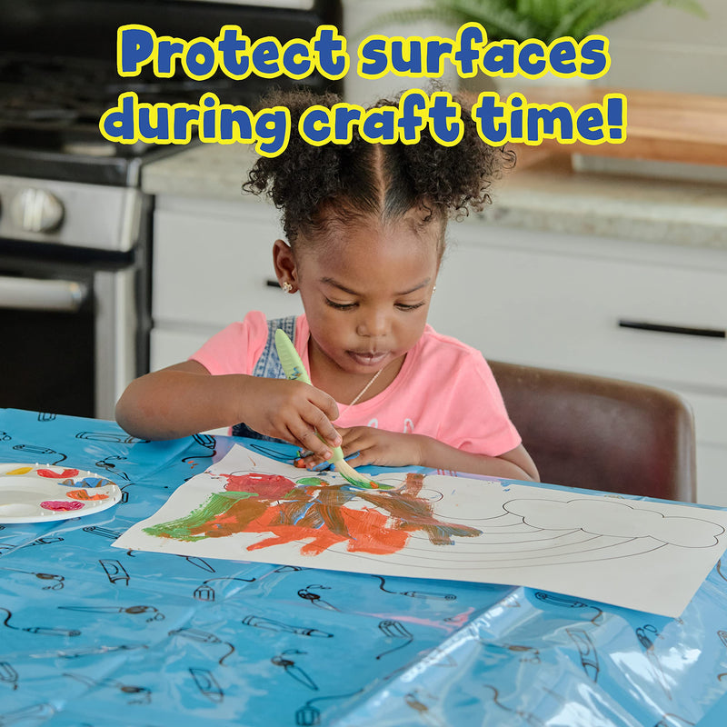 [Australia] - READY 2 LEARN Messy Mat - Splat Mat for Kids - Protect Tables and Floors - Waterproof - Reusable and Lightweight - 60”L x 60”W 