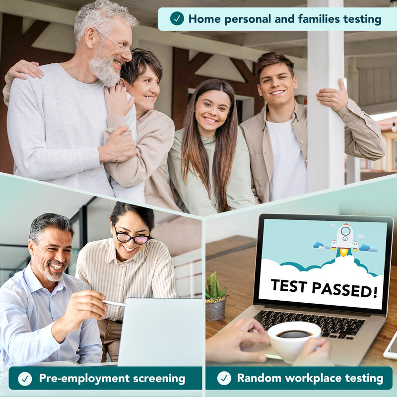 Easy@Home 50 Pack Marijuana Drug Test Kit - Urine THC Test for Home Use | THC Urine Tests (Cannabinoids Test) for Home Use, THC Detox Testing Kits 50ng/mL, Drug Testing Kit Track THC Detox #EDTH-114