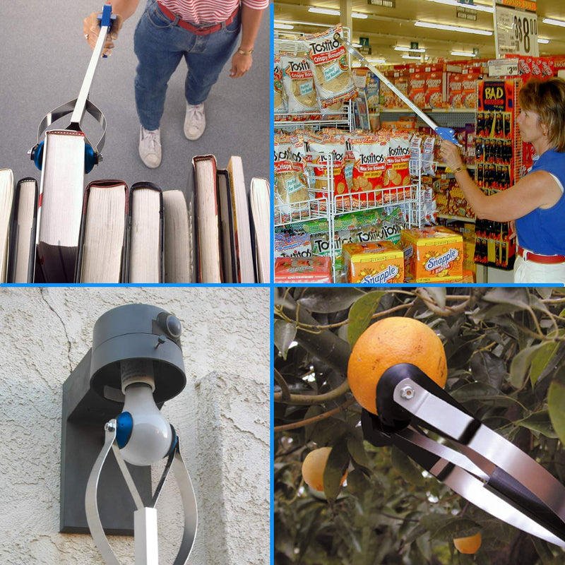 [Australia] - ArcMate 22" EZ Reacher Standard - Grabber Reacher with 5 lb. Pickup Capacity, 4.5" Wide Fingers, Heat Resistant Silicone Tips, and Aluminum Shaft - Grabber Tool for Elderly, Post Op, Accessibility 22 Inch 
