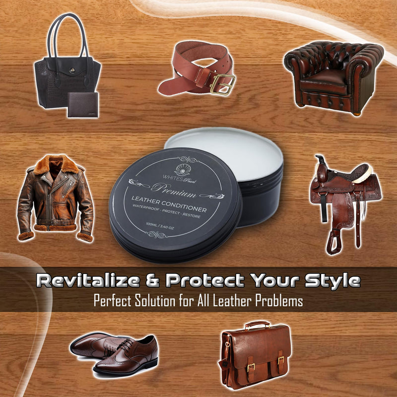 [Australia] - Premium Quality Leather Conditioner - for Boots, Shoes, Purses, Bags, Accessories, and Auto Interiors. Water Repelling 