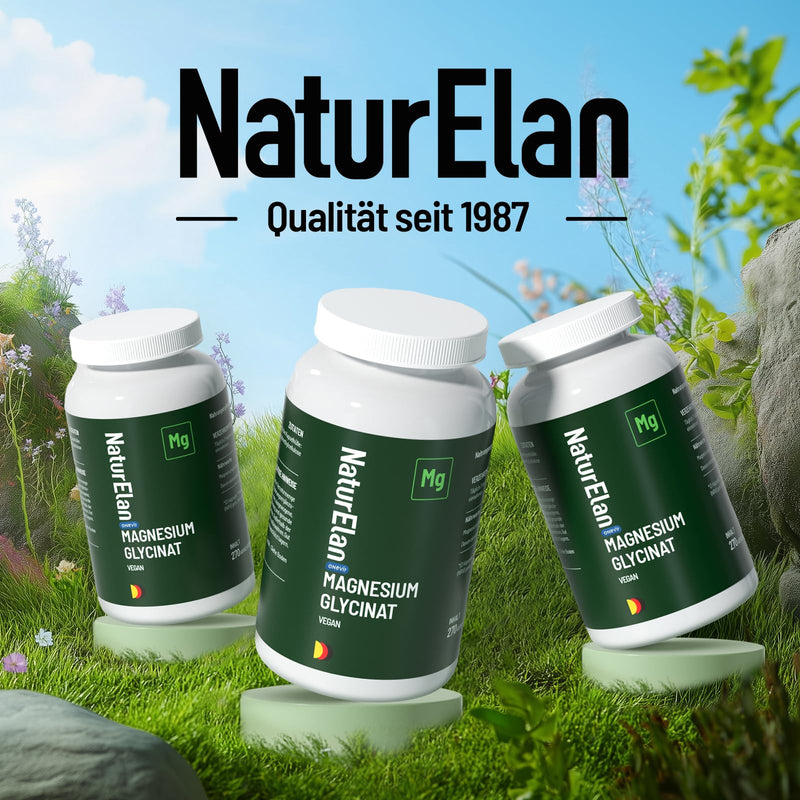 Magnesium Glycinate High Dose Capsules - 270 Vegan Capsules, 770mg mag glycinate per Capsule, Including 100mg Elemental Magnesium, Produced in Germany
