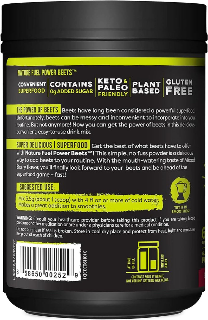 [Australia] - Healthy Delights Nature Fuel Power Beets Powder, Beet Root Powder, Support Natural Energy, Support Healthy Blood Pressure, Beet Juice Powder, Acai Berry Pomegranate, 60 Servings (Packaging May Vary) 60 Servings (Pack of 1) 