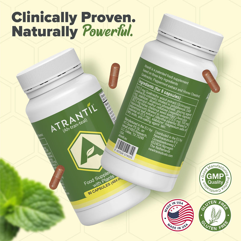 Atrantil Natural Digestive Aid for Bloating and Abdominal Discomfort, 90 Capsules