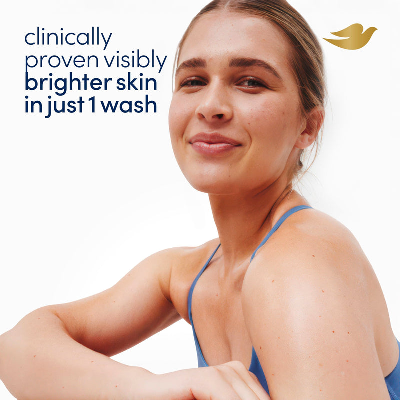 Dove Exfoliating Body Wash Glow Recharge Energizes & illuminates 18.5 oz | For everyday shower care, Helps illuminate and refine skin, With 3% brightening serum 18.5 Fl Oz (Pack of 1)