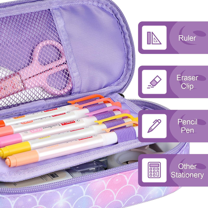 Bagseri Dance Bag for Girls - Ballet Bag for Girls Large Capacity Pencil Pen Case-Cute Pencil Case for Girls Kids Bundle