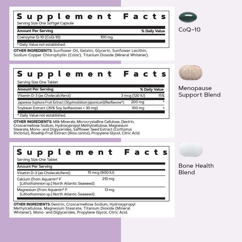 GNC Women's 50+ Vitapak, 5-in-1 Multivitamin Pack, 30 Servings | Supports Healthy Hormones with Soy Isoflavones, Energy and Immunity with Iron, Biotin, and Zinc, Plus CoQ10 for Heart Health