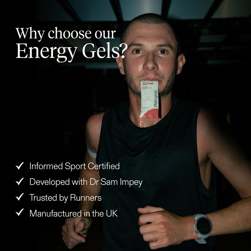 Puresport Energy Gels Variety Pack (Berry/Orange, 12 Pack) Fast-Release 30g DualCarb Gels Designed for Runners, Gentle on Stomach, Simple Fuelling, Informed Sport Certified, Natural Flavours & Vegan 12 count (Pack of 1)