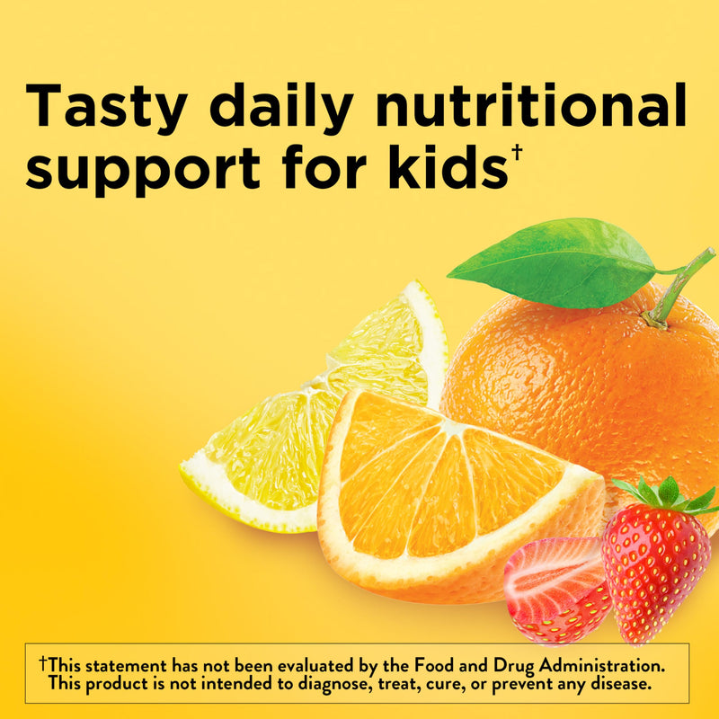 Nature Made Kids First Multivitamin with Omega-3, 70 Gummies | Kids Gummy Multivitamins with Vitamins and Minerals for Daily Nutritional Support, Strawberry, Lemon & Orange Flavors 70 Count (Pack of 1)