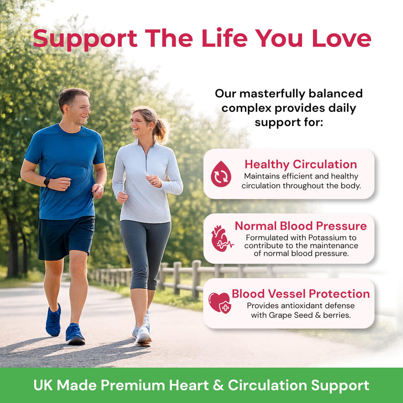 Strength & Spices Blood Pressure Aid Capsules – 17 Natural Ingredients incl. Beetroot, Hawthorn & Grape Seed – with Potassium, Vitamin B1 & Magnesium – UK Made, Vegan, ISO Certified, 60 Capsules