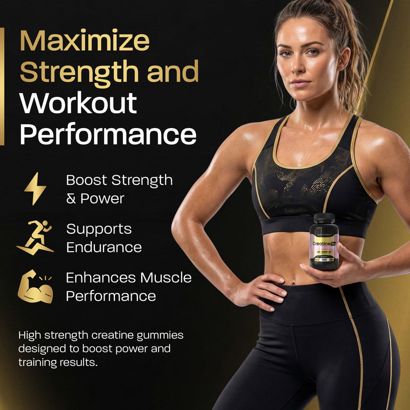 GN Creatine Pro Gummies | 90 Chewable Creatine Gummies for Men & Women - 5000mg Creatine Monohydrate Per Serving | Strawberry & Banana Flavour, Non-GMO & Suitable for Vegans & Vegetarians