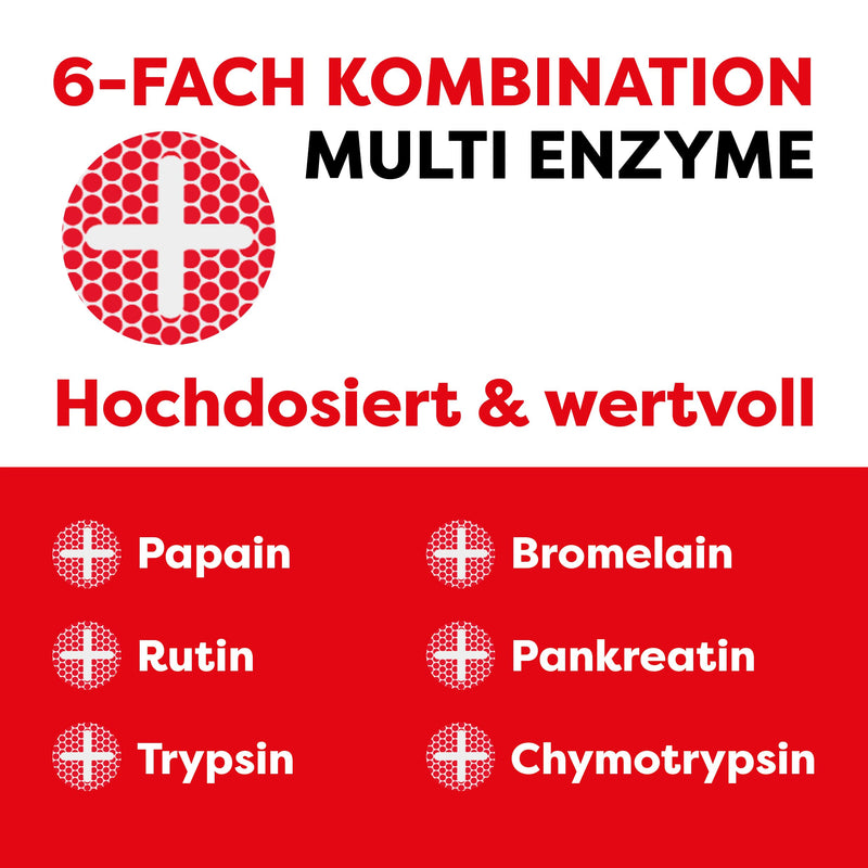 [Australia] - Woplexan enzyme combination - 6 high-dose enzymes (papain, bromelain, pancreatin, rutin, trypsin & chymotrypsin) - 120 tablets enteric-coated 120 pieces (pack of 1) 