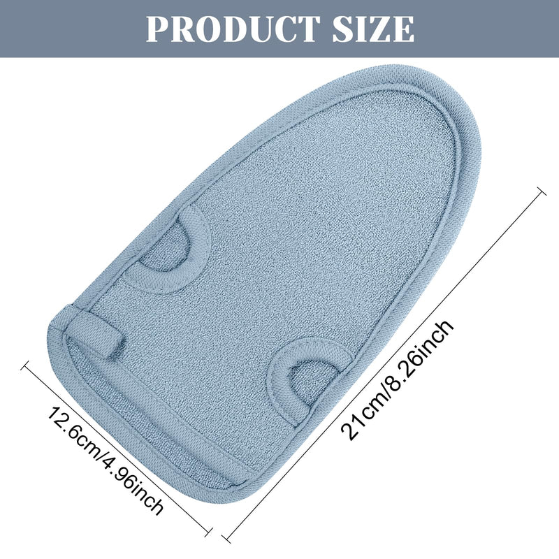 [Australia] - Pack of 2 peeling gloves, exfoliating gloves, hammam gloves, peeling, massage gloves, shower sponge for peeling and body scrub (grey) 