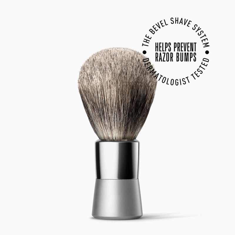 Bevel Luxury Shaving Brush - Vegan Hair Brush for Use With Safety Razor, Exfoliates Skin to Help Prevent Razor Bumps