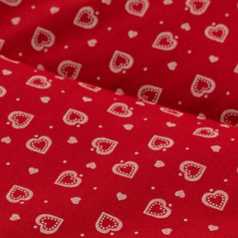 [Australia] - 4-chamber rapeseed pillow 20x60cm large - heart red - heat pillow & cold pillow - rapeseed grain pillow 
