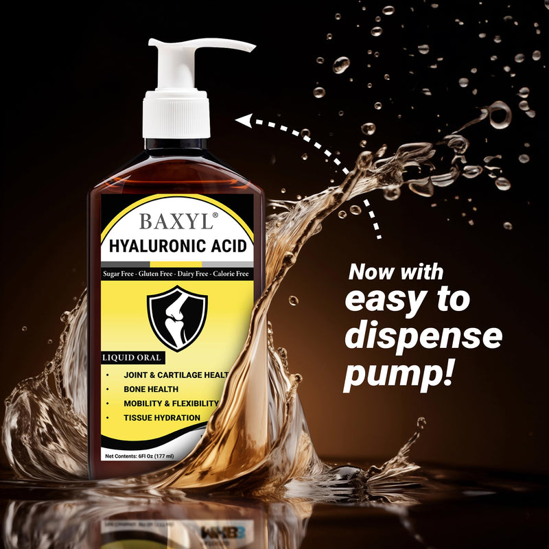 [Australia] - BAXYL - Liquid Hyaluronic Acid for Joint Relief Supplement (Vegan, Gluten-Free, Non-GMO, Patented Oral MHB3) 