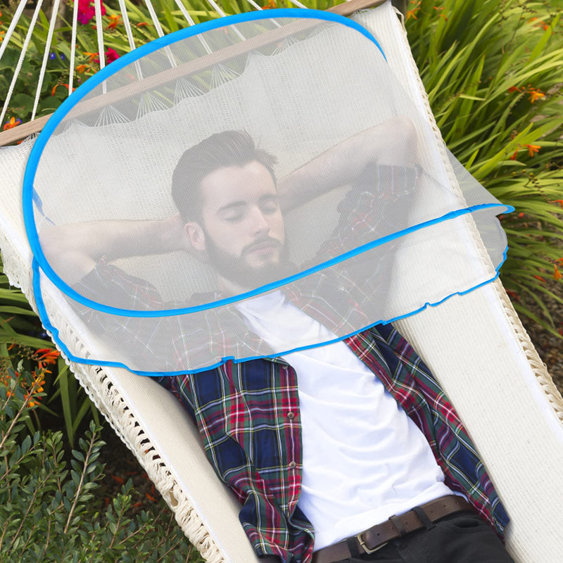 [Australia] - Portable Mosquito Net Tent, Folding Mosquito Head Net, Pop Up Mosquito Tent Netting for Bedding Camping Traveling Patio (1 Pack, Large) 1 Pack 