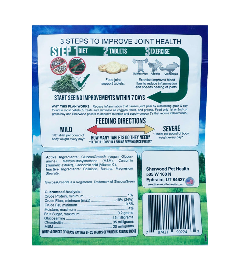 Vegan Joint Support by Sherwood Pet Health (100 Tablets - 50 Grams) - PawsPlanet Australia