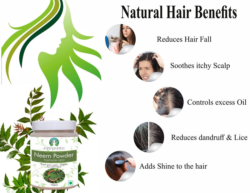 [Australia] - Neem Leaf Powder 100 Gm | Azadirachta Indica | Wild Crafted Neem Leaf Powder | Very Bitter Neem Supplement for Skin Hair and Detox | Non GMO, Gluten Free, Vegan 