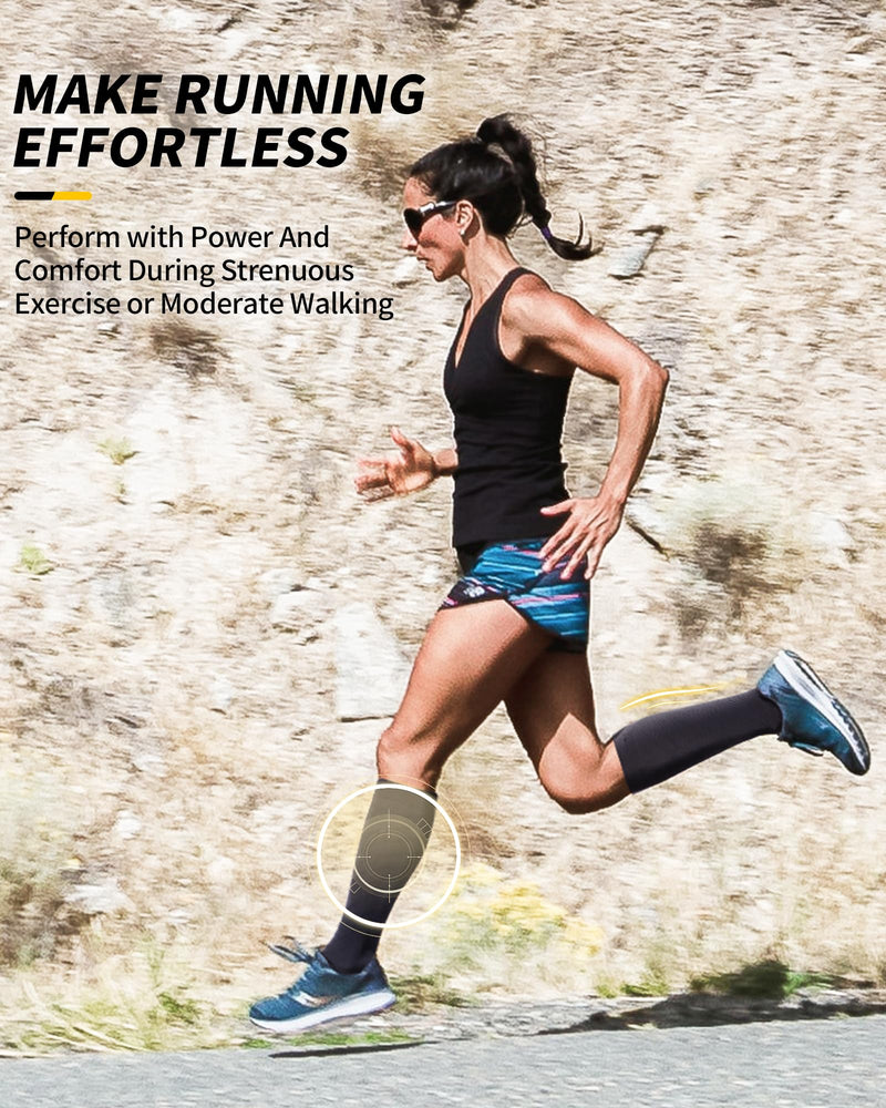 [Australia] - CAMBIVO compression stockings for women and men, 3 pairs, support stockings, compression socks, compression socks, thrombosis stockings for recovery, running, travel, skiing, pregnancy, everyday life XXL black 