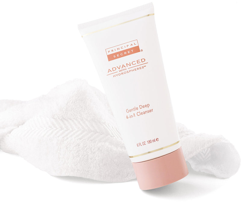 Principal Secret Advanced Gentle Deep 4-in-1 Cleanser for Women | Anti-Aging Face Wash with Vitamins A, C & E | Gentle Facial Cleanser, 6 oz