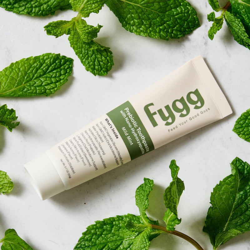 Fygg Fluoride-Free Toothpaste (4 oz) with Travel-Size (0.7 oz) – Mild Mint | Nano-Hydroxyapatite Formula for Sensitive Teeth, Whitening & Enamel Repair