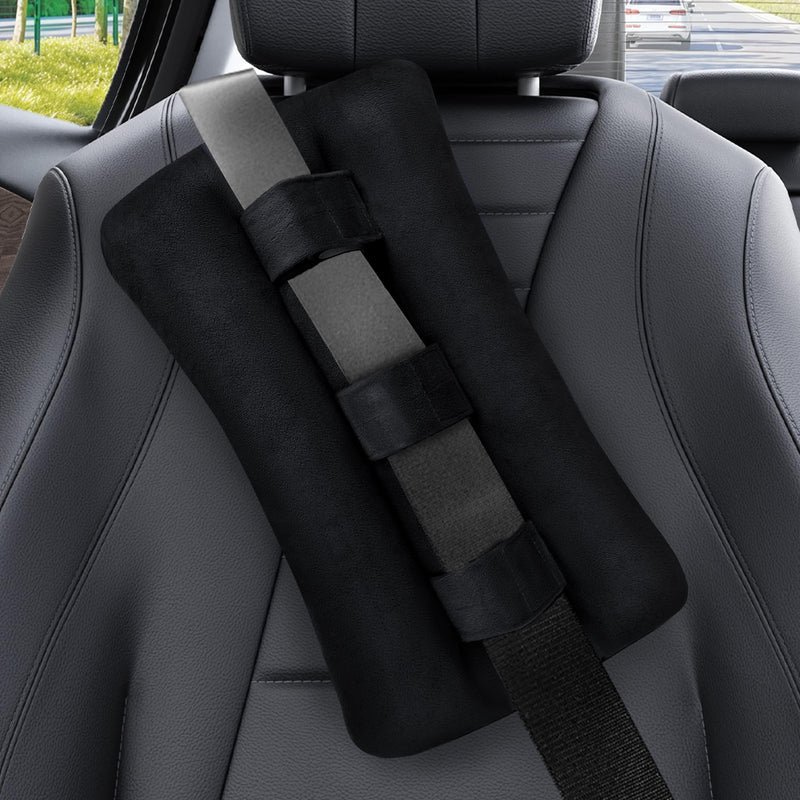 [Australia] - Seat Belt Pillow Post Surgery, Heart Pillows for After Heart Surgery Recovery, Chest Port Pacemaker Pillow for Chemo Patients Seatbelt, Gifts for Women After Hysterectomy (Black) Black 