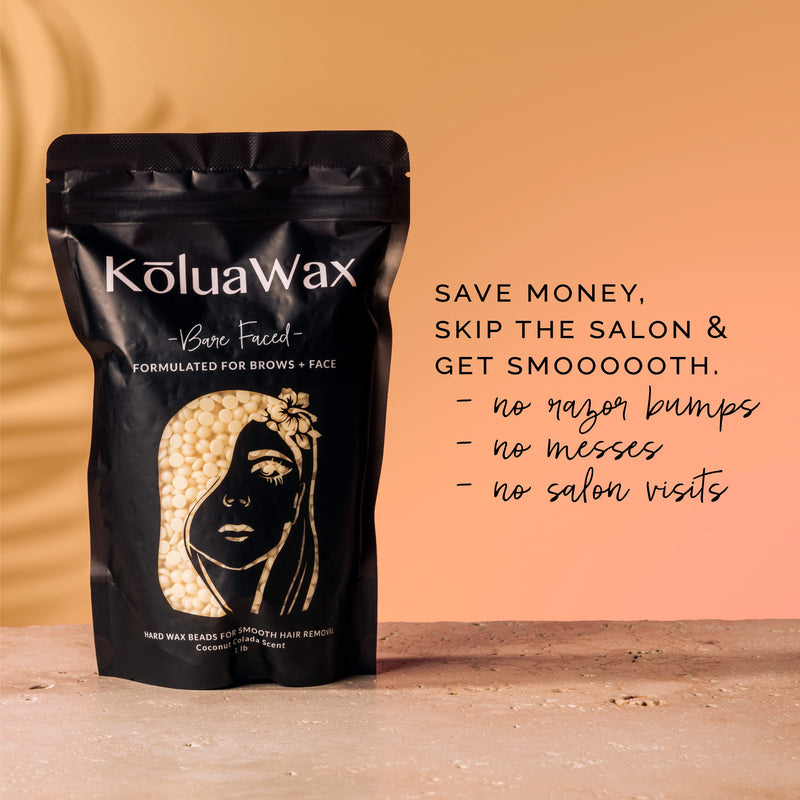 [Australia] - KoluaWax Hard Wax Beads for Hair Removal – Coarse Hair Formula – Face, Brazilian, Underarms, Back Chest, Bikini Waxing – Coconut Colada, 1lb Refill for Wax Warmers & 10 Large Applicator Sticks 16 Ounce (Pack of 1) 