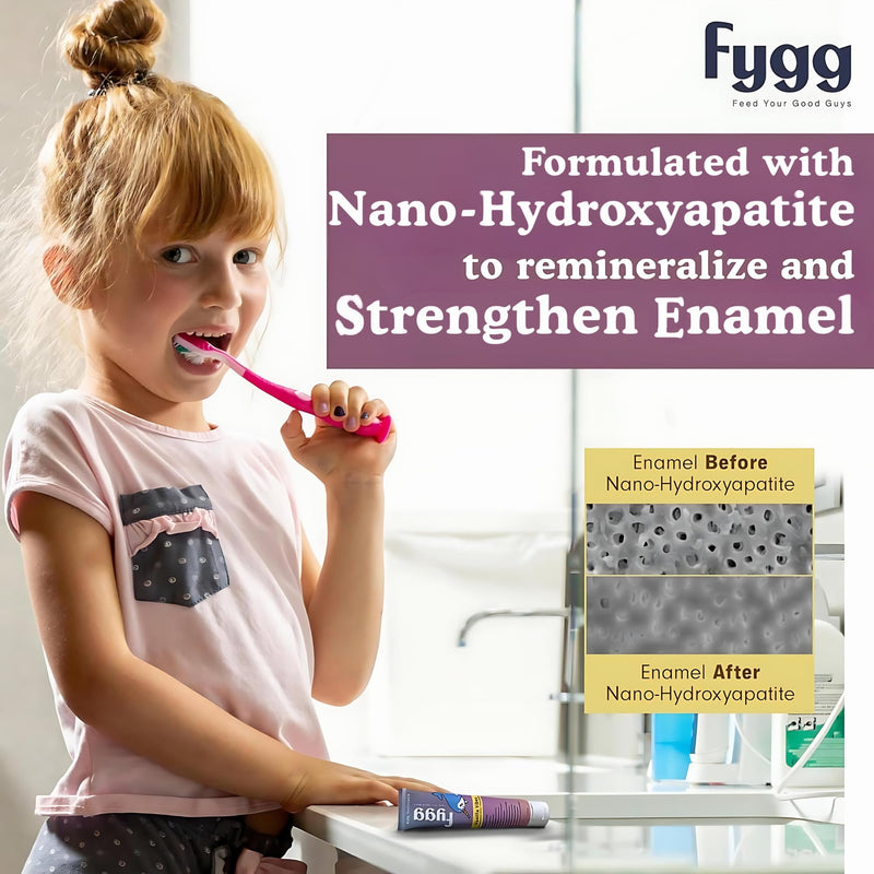 Fygg Fluoride Free Toothpaste 4 oz with Travel Size Pack of .7 oz (Vanilla)